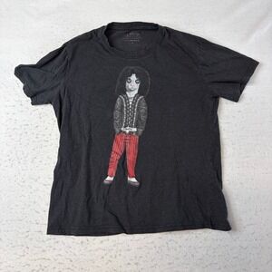 ElevenParis T-Shirt Mens Large Black Alice Cooper Cat Graphic Short Sleeve
